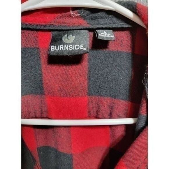 Burnside Flannel Shirt‎ SZ L #086 - Picture 2 of 3